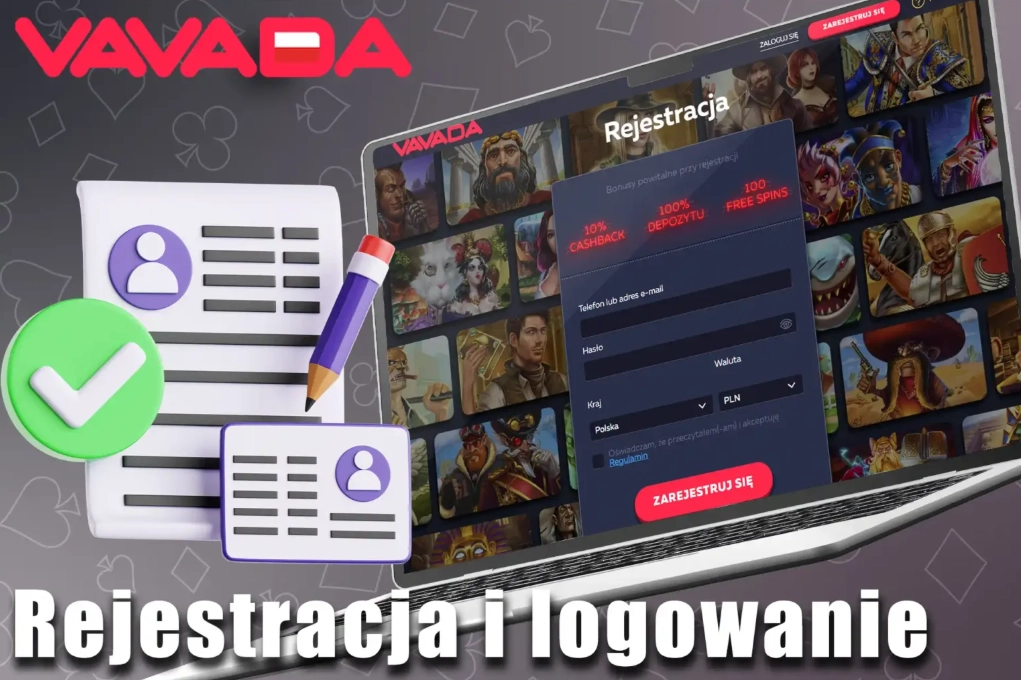 Rejestracja i logowanie w kasyno Vavada